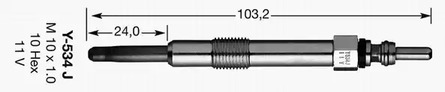 3413 NGK 3413 / D-POWER36 Свеча накаливания